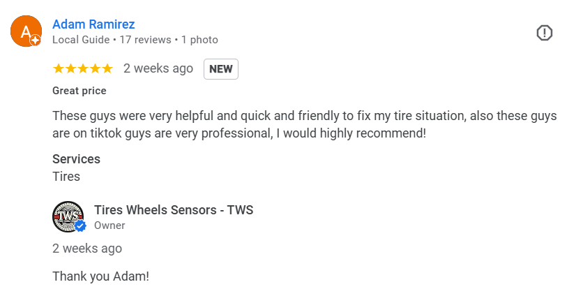 Google Review Screenshot