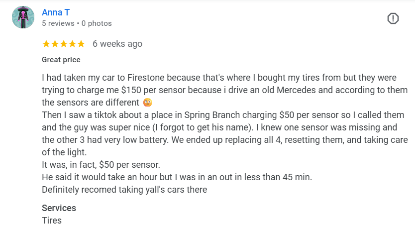 Google Review Screenshot